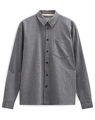 ANERKJENDT - AKOtto Small Check Hemd - Caviar